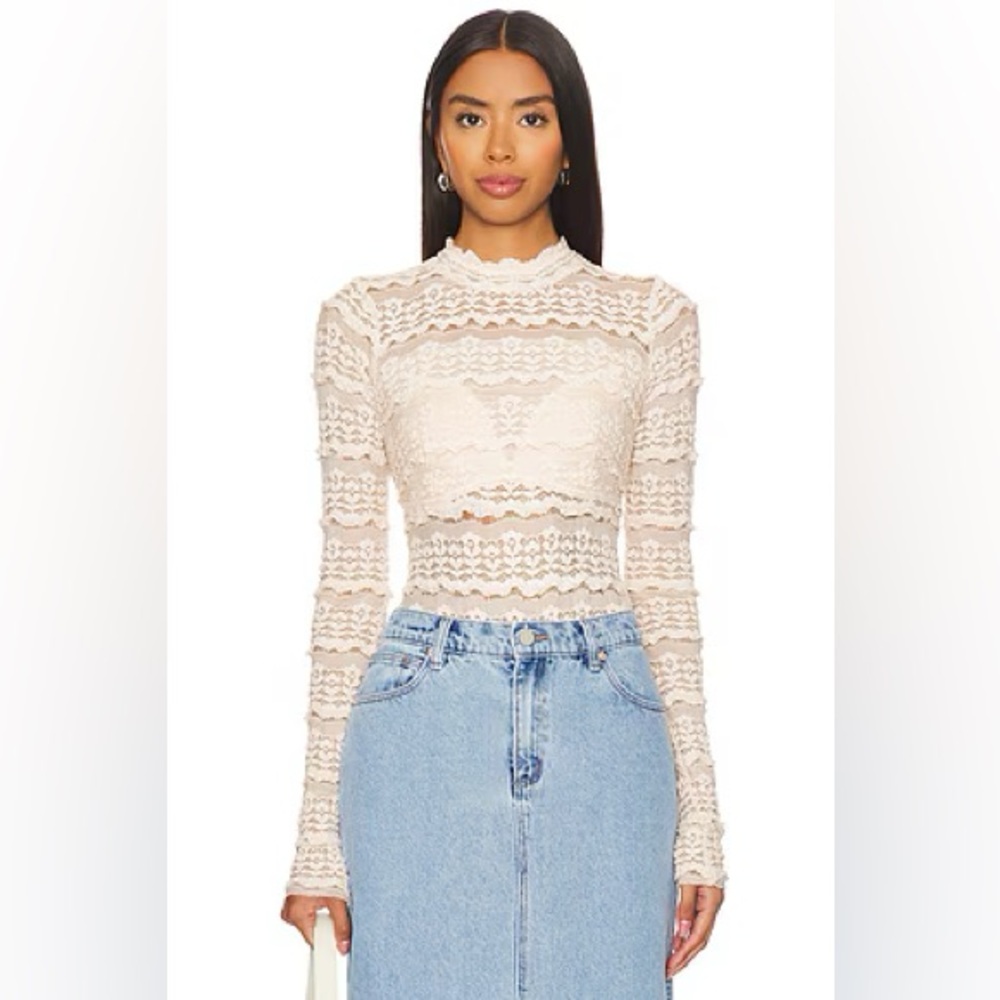 Free People Intimately Angelina Bodysuit in Tea